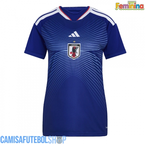 Camisa de time de futebol Japão Replicas 1º Equipamento Feminina Mundo 2026 Manga Curta